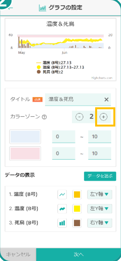 カラーゾーン追加