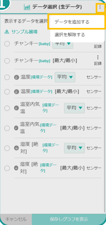 作業データ追加例
